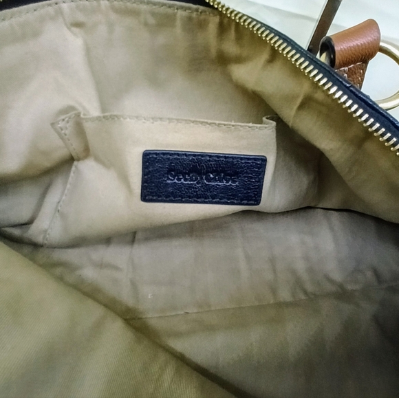 CHLOÉ See By Chloé Indra Double Handle Shoulder Bag D27PKJ w/ COA Black Leather - Picture 15 of 16